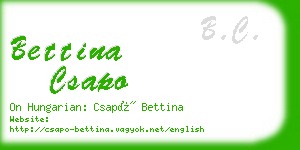 bettina csapo business card