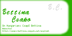 bettina csapo business card